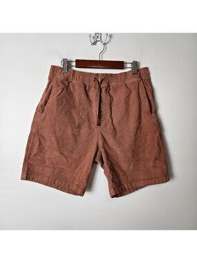 Prana Men's Size S Canyon Camp Brown Corduroy Standard Fit Shorts Organic Cotton